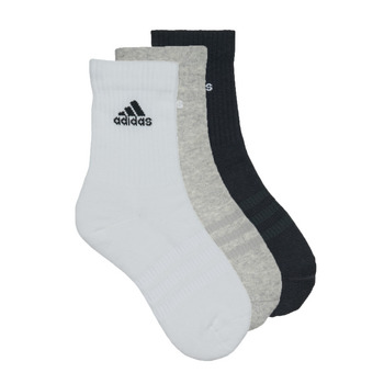 Shoe accessories Sports socks Adidas Sportswear C SPW CRW 3P Grey / White / Black