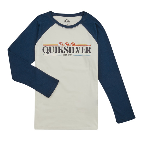 Clothing Boy Long sleeved tee-shirts Quiksilver RAGLAN LS White