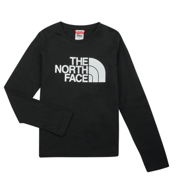 Clothing Children Long sleeved tee-shirts The North Face Teen L/S Easy Tee Black