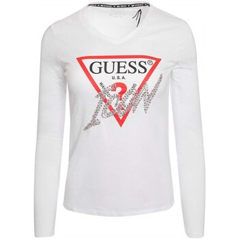 Clothing Women Short-sleeved t-shirts Guess W2BI39I3Z13G011 White