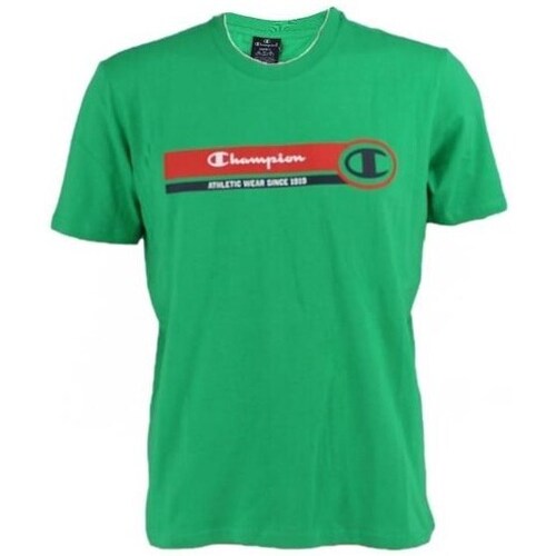 Clothing Men Short-sleeved t-shirts Champion Crewneck Tshirt Green
