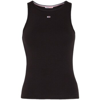 Clothing Women Short-sleeved t-shirts Tommy Hilfiger DW0DW14875BDS Black