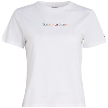 Clothing Women Short-sleeved t-shirts Tommy Hilfiger DW0DW15447YBR White