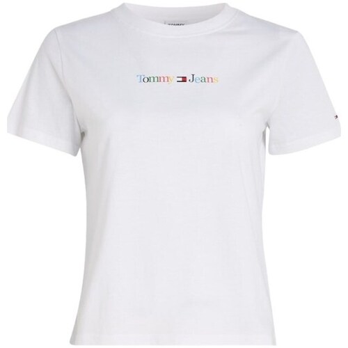 Clothing Women Short-sleeved t-shirts Tommy Hilfiger DW0DW15447YBR White