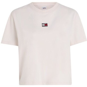 Clothing Women Short-sleeved t-shirts Tommy Hilfiger DW0DW15640TJ9 Beige