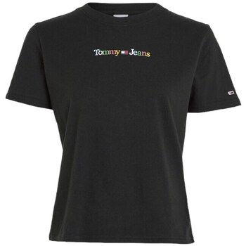Clothing Women Short-sleeved t-shirts Tommy Hilfiger DW0DW15447BDS Black