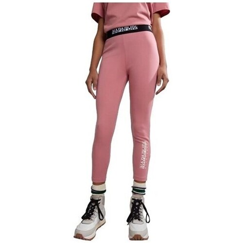 Clothing Women Trousers Napapijri Mbox Leggings 4 Pink