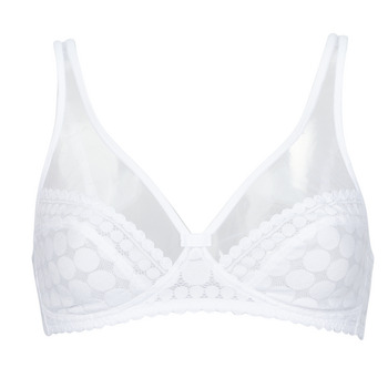 Underwear Women Triangle bras and Bralettes DIM Generous Lim Edition White