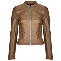 Clothing Women Leather jackets / Imitation leather Vero Moda VMFAVODONA COATED JACKET NOOS Cognac
