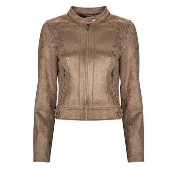 Clothing Women Leather jackets / Imitation leather Vero Moda VMJOSE MARI SHORT FAUX SUEDE JACKET BOOS Brown