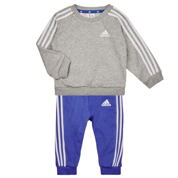 Clothing Boy Sets & Outfits Adidas Sportswear 3S JOG Grey / White / Blue