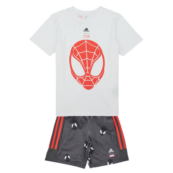 Clothing Boy Sets & Outfits Adidas Sportswear LB DY SM T SET White / Red