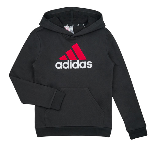 Clothing Boy Sweaters Adidas Sportswear BL 2 HOODIE Black / Red / White