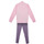 Clothing Girl Tracksuits Adidas Sportswear 3S TIBERIO TS Pink / White / Purple
