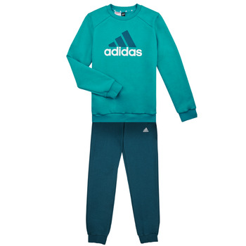 Clothing Boy Tracksuits Adidas Sportswear BL FL TS Marine / Turquoise / White