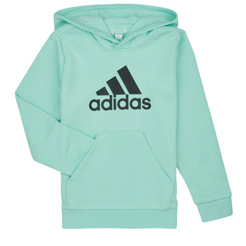Clothing Children Sweaters Adidas Sportswear BL HOODIE Green / Black