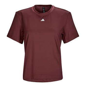 Clothing Women Short-sleeved t-shirts adidas Performance D2T TEE Brown / White