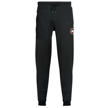 Clothing Men Tracksuit bottoms Converse GO-TO ALL STAR PATCH FLEECE SWEATPANT Black
