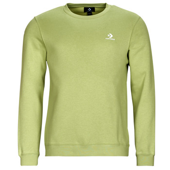 Clothing Men Sweaters Converse GO-TO EMBROIDERED STAR CHEVRON FLEECE CREW SWEATSHIRT Green