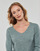 Clothing Women Jumpers Pieces PCELLEN LS V-NECK KNIT NOOS BC Green
