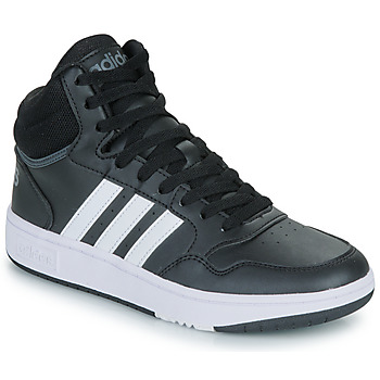 Shoes Boy Hi top trainers Adidas Sportswear HOOPS MID 3.0 K Black / White