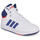 Shoes Children Hi top trainers Adidas Sportswear HOOPS MID 3.0 K White / Blue / Red