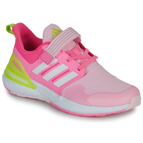 Shoes Girl Low top trainers Adidas Sportswear RapidaSport EL K Pink / White