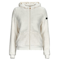 Clothing Women Sweaters Only Play ONPFLUFFY LS ZIP HOOD JACKET White