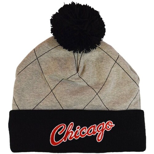 Clothes accessories Hats / Beanies / Bobble hats Mitchell And Ness Nba Quilted Hwc Chicago Bulls Black, Grey