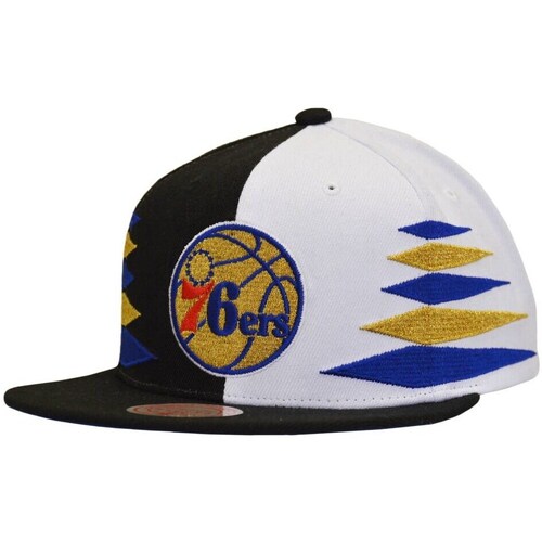 Clothes accessories Men Caps Mitchell And Ness Nba Philadelphia 76ERS Snapback White, Black