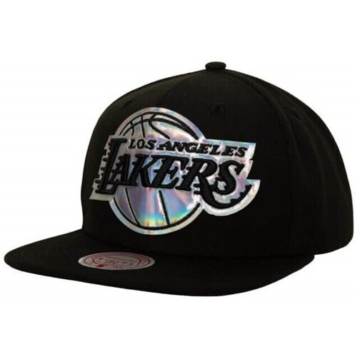 Clothes accessories Caps Mitchell And Ness Nba Iridescent XL Logo Los Angeles Lakers Black