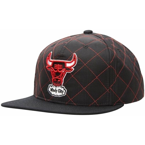 Clothes accessories Men Caps Mitchell And Ness Quilted Taslan Snapback Hwc Chicago Bulls Brown, Red