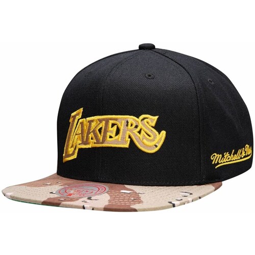 Clothes accessories Caps Mitchell And Ness Choco Camo Hwc Los Angeles Lakers Black, Beige