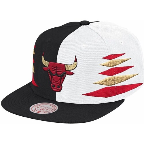 Clothes accessories Caps Mitchell And Ness Nba Diamond Cut Chicago Bulls Snapback Black, White
