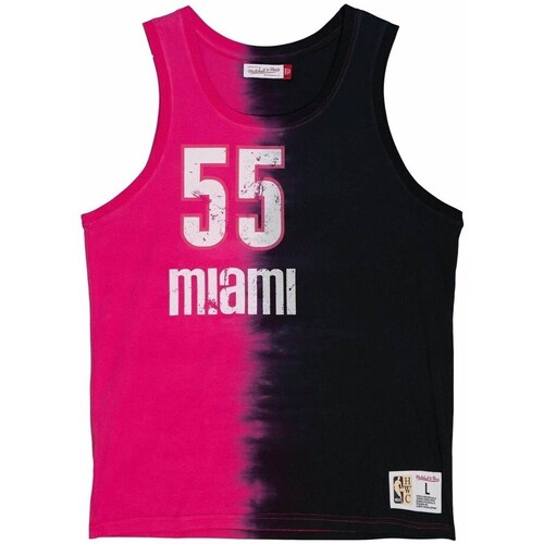 Clothing Men Short-sleeved t-shirts Mitchell And Ness Nba Miami Heat Jason Williams Black, Pink