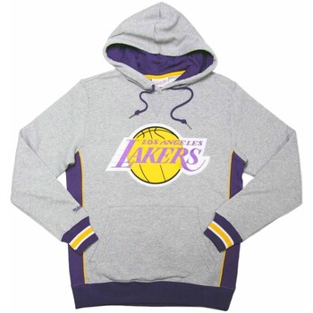 Clothing Men Sweaters Mitchell And Ness Pinnacle Heavyweight Fleece Nba Los Angeles Lakers Grey, Violet