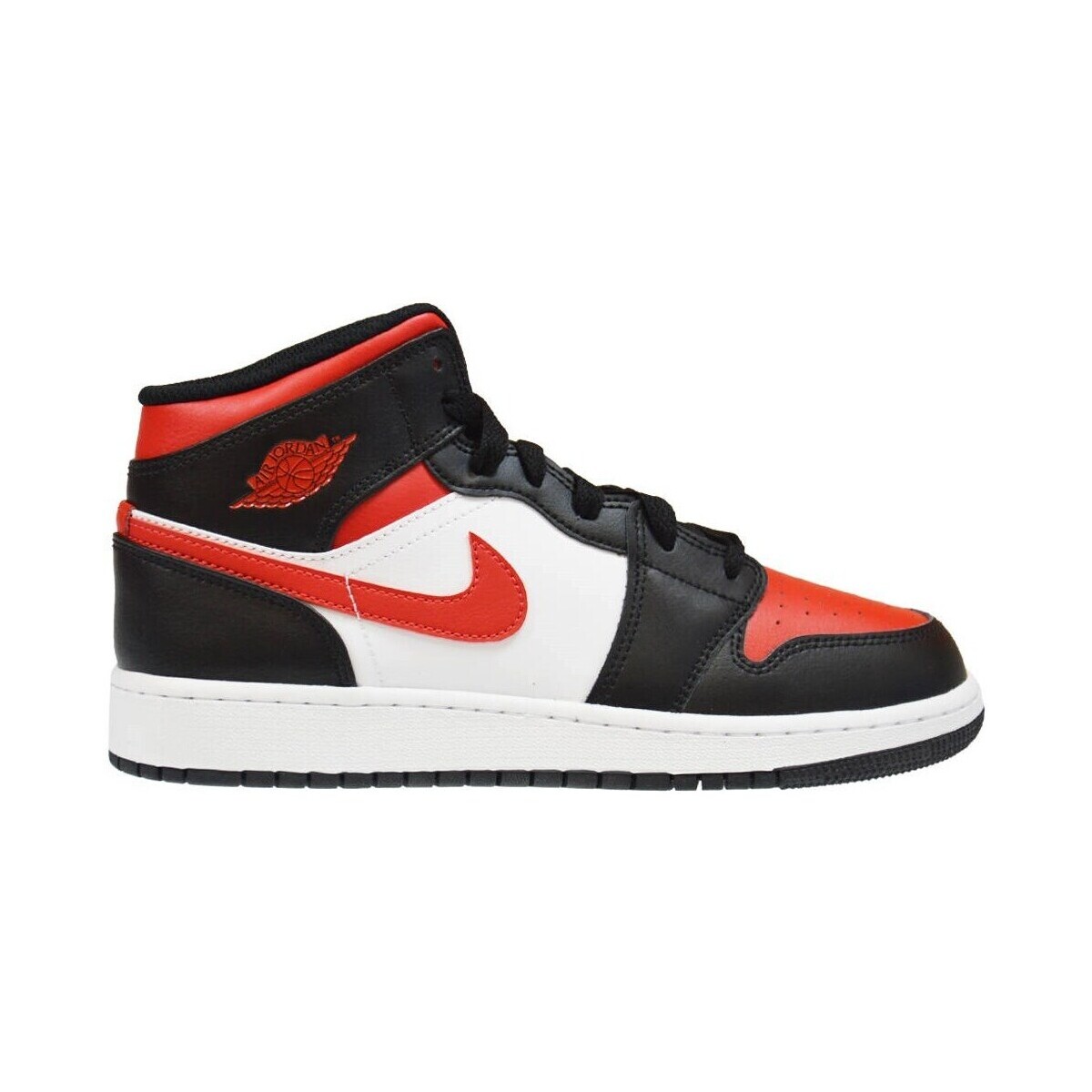 Shoes Children Hi top trainers Nike Air Jordan 1 Mid GS Red, Black