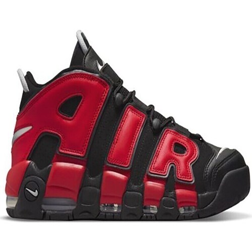 Shoes Men Mid boots Nike Air More Uptempo Red, Black
