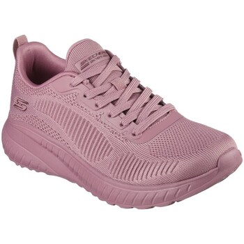 Shoes Women Low top trainers Skechers Memory Foam Bobs Squad Chaos Pink