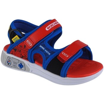 Shoes Children Sandals Skechers Power Splash Red, Navy blue