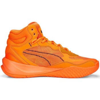 Shoes Men Low top trainers Puma Playmaker Pro Mid Laser Orange