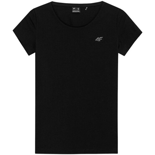 Clothing Women Short-sleeved t-shirts 4F SS23TTSHF580 Black