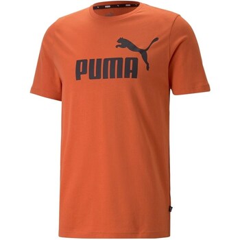 Clothing Men Short-sleeved t-shirts Puma Essential Logo Orange