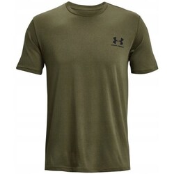 Clothing Men Short-sleeved t-shirts Under Armour Sportstyle Left Chest SS Olive