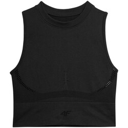 Clothing Women Short-sleeved t-shirts 4F SS23TFTSF15420S Black