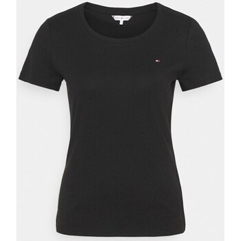 Clothing Women Short-sleeved t-shirts Tommy Hilfiger XW0XW00980017 Black