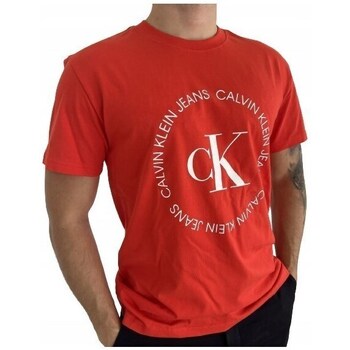 Clothing Men Short-sleeved t-shirts Calvin Klein Jeans ZM0ZM01527XA7 Red