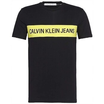 Clothing Men Short-sleeved t-shirts Calvin Klein Jeans 9AC0458A3 Black