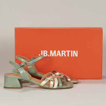 Shoes Women Sandals JB Martin VICTORIA Vintage / Sage / Chalk / Gold
