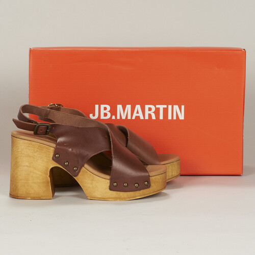 Shoes Women Clogs JB Martin AIMEE Buffle / Brown